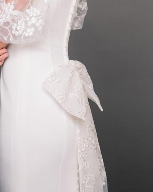 Cherry Blossom Lace Bow S114C